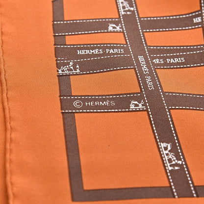 Hermes Silk Bolduc Pocket Square Scarf 3 of 4