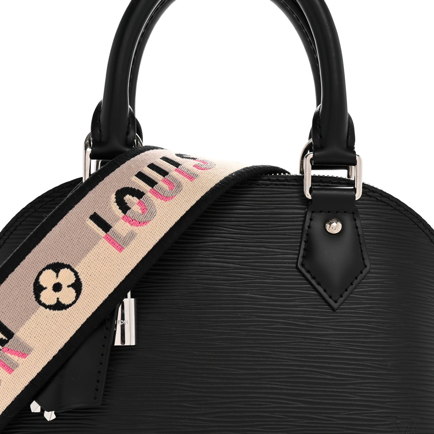 Louis Vuitton Epi Jacquard Alma BB Black 7 of 11