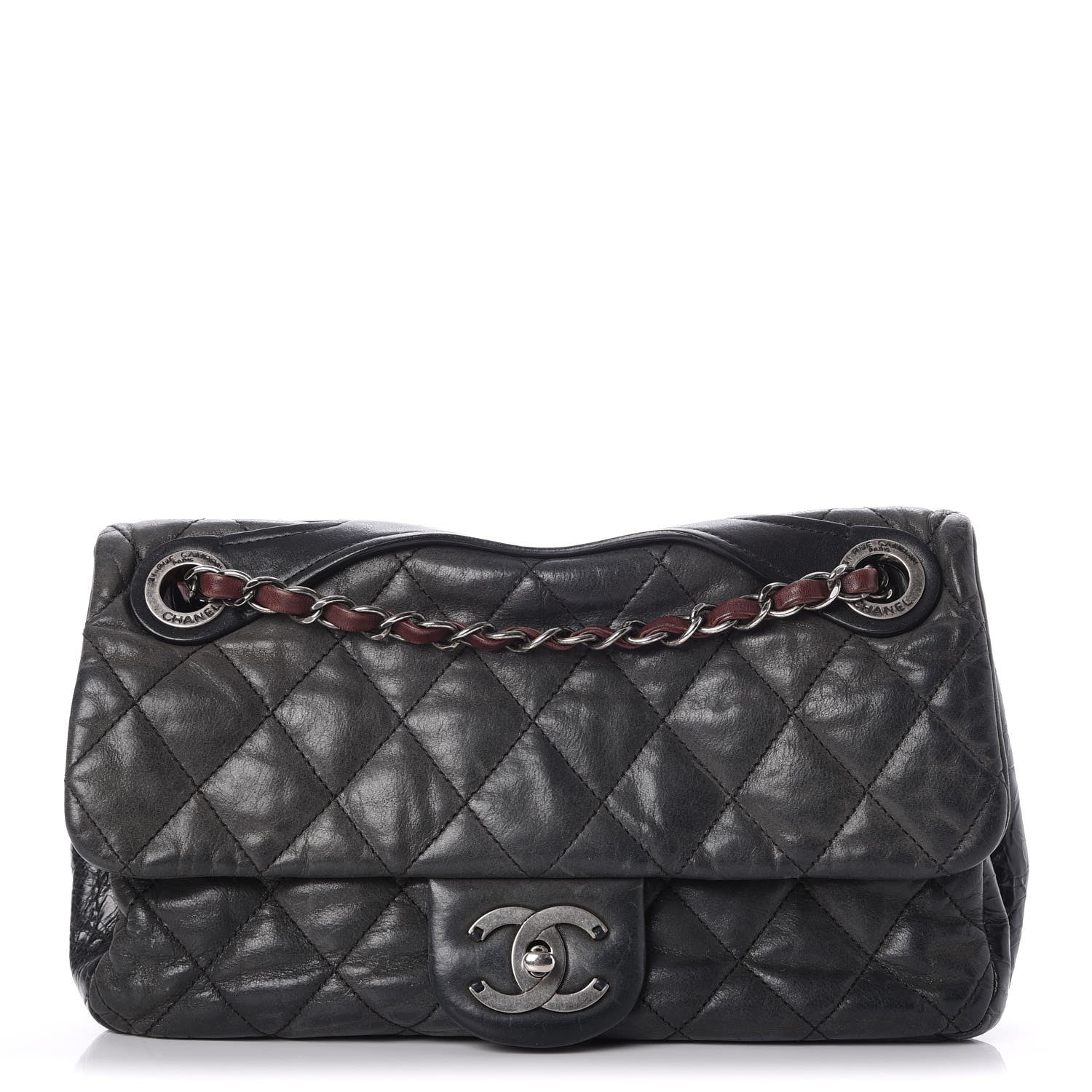 Chanel Iridescent Calfskin Medium In The Mix Flap Black 1 of 7
