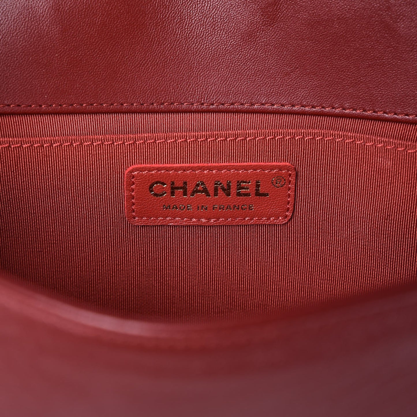 Lambskin Quilted Medium Boy Flap Burgundy