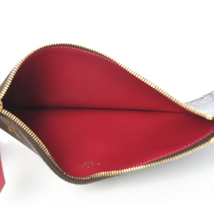Louis Vuitton Monogram Felicie Chain Wallet Zippered Insert Fuchsia 5 of 6