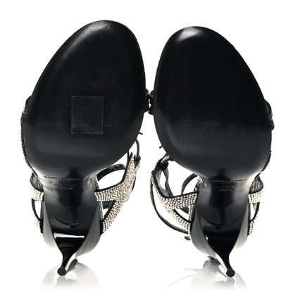 Saint Laurent Ayers Stardust Strap 105 Sandals 35.5 Black 5 of 8