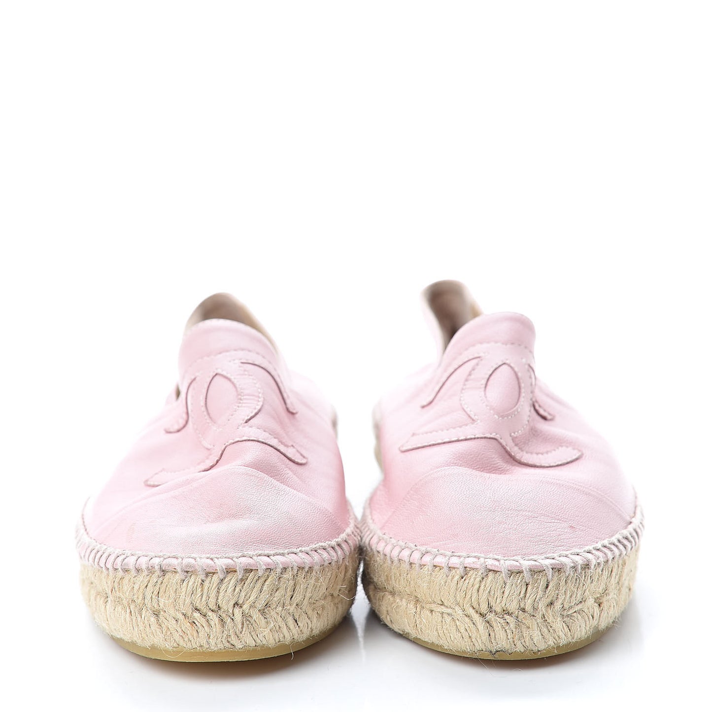 Lambskin CC Espadrilles 41 Light Pink