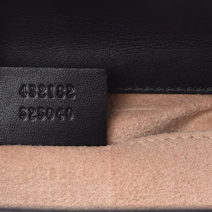 Gucci Calfskin GG Supreme Monogram Small Padlock Shoulder Bag Black Gold 16 of 19