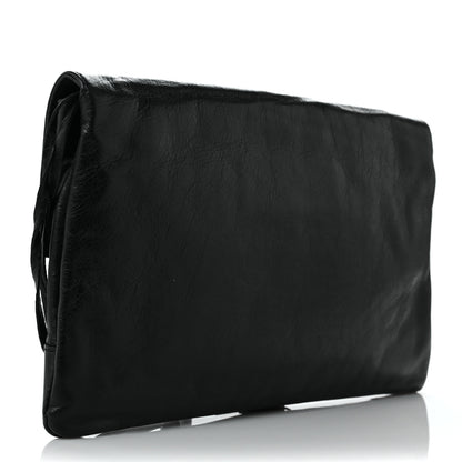 Balenciaga Agneau Classic Hardware Envelope Clutch Black 4 of 10