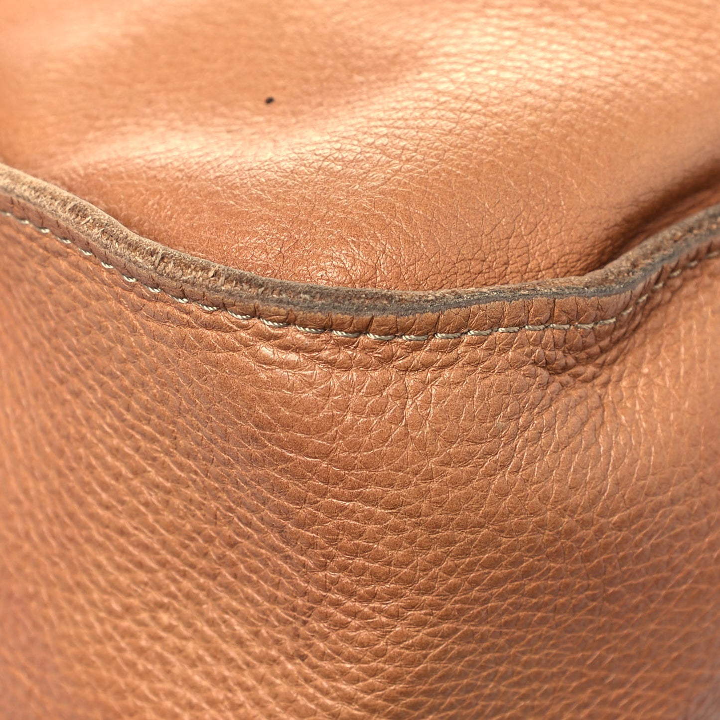 Calfskin Medium Marcie Satchel Light Tan