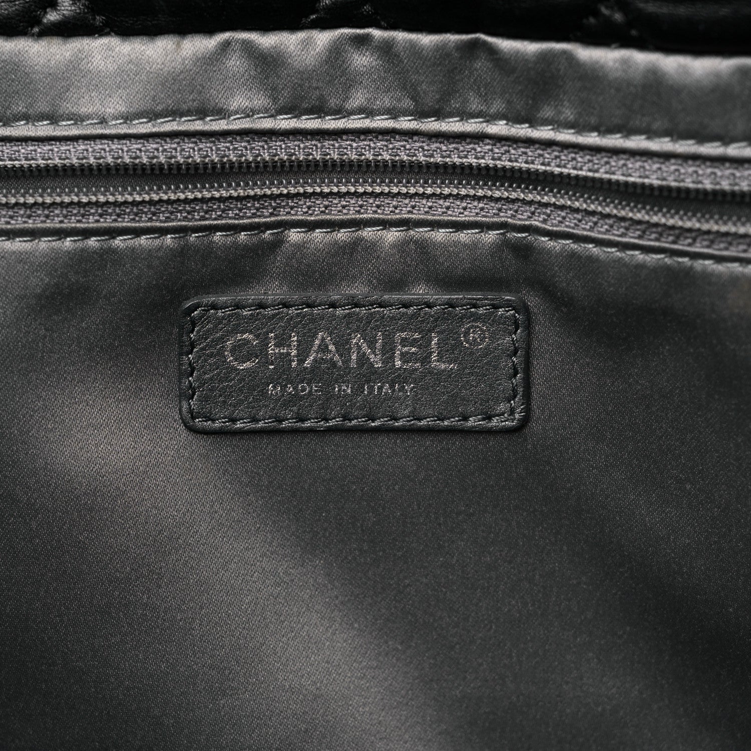 Chanel Lambskin Quilted Week End on Mars Tote Black 7 of 20