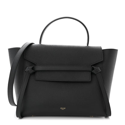 Celine Grained Calfskin Mini Belt Bag Black 1 of 11