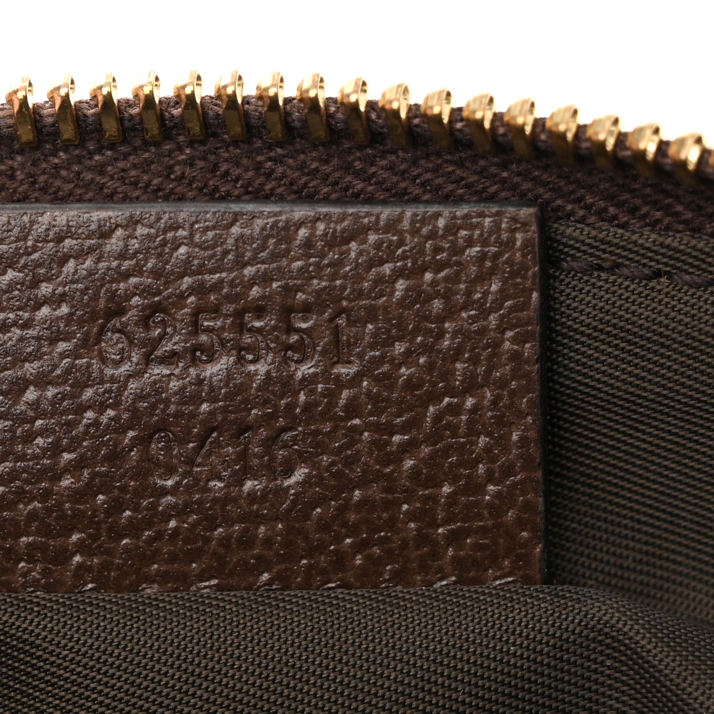 GG Supreme Monogram Textured Calfskin Web Large Ophidia Cosmetic Case Beige Ebony New Acero