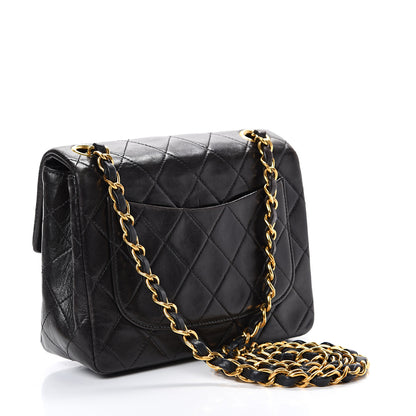 Chanel Lambskin Quilted Mini Square Flap Black 2 of 13