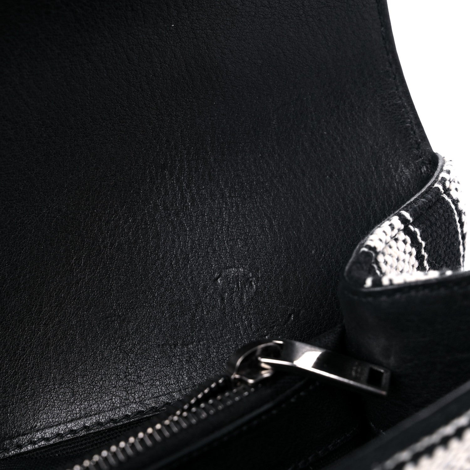 Saint Laurent Berber Chevron Tassel Monogram Large College Bag Black 10 of 10