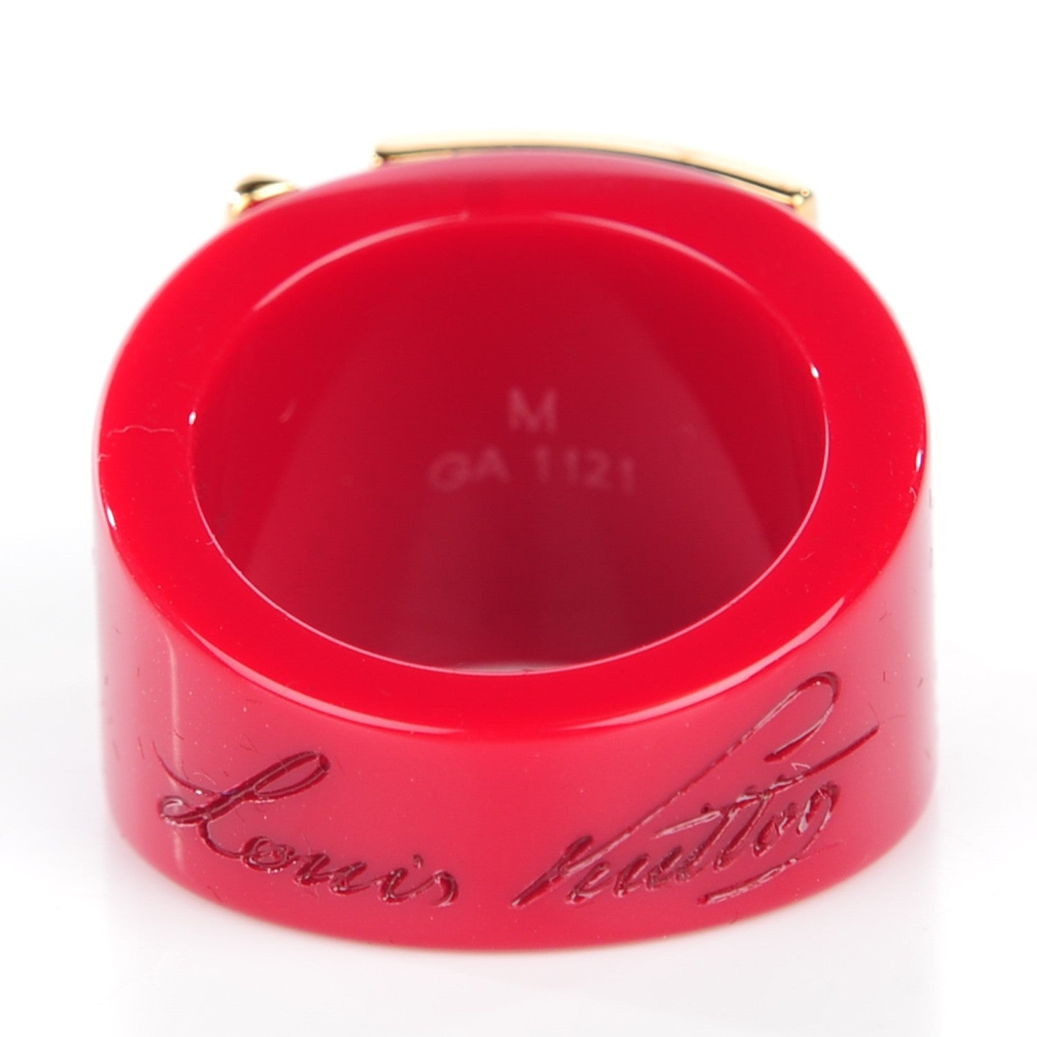 Louis Vuitton Lock Me Ring 6.5 M Pomme D'Amour 3 of 5
