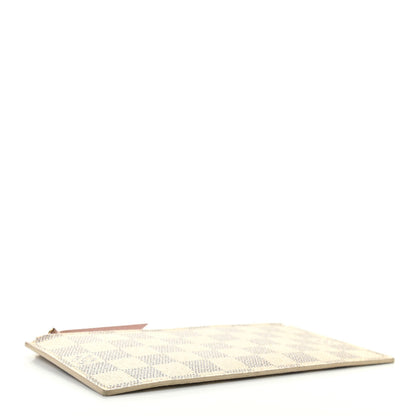 Louis Vuitton Damier Azur Felicie Chain Wallet Zippered Insert Rose Ballerine 4 of 6