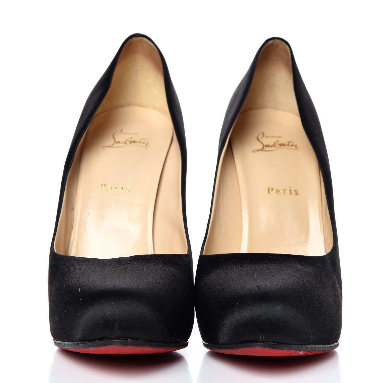 Christian Louboutin Satin Strass 140 Heels 42 Black 2 of 9