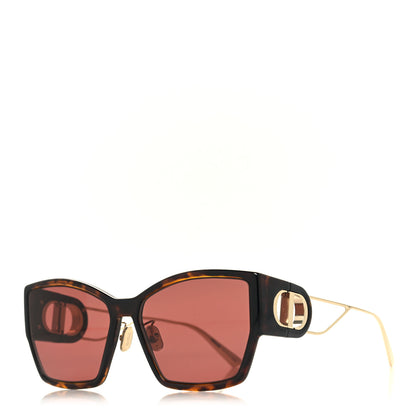 Christian Dior Rectangular 30 Montaigne 1 S2U Sunglasses Havana 1 of 8