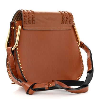 Chloe Calfskin Braided Medium Hudson Shoulder Bag Caramel 3 of 12