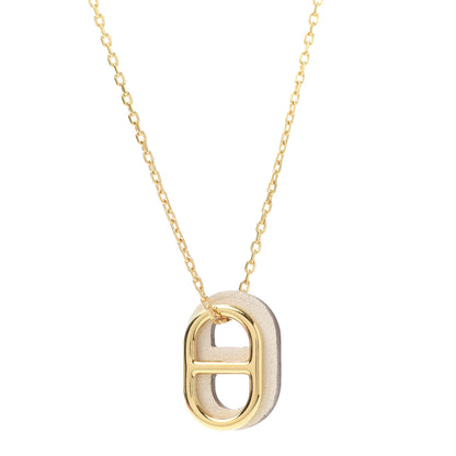 Hermes Swift O'Maillon Pendant Necklace Nata 2 of 8