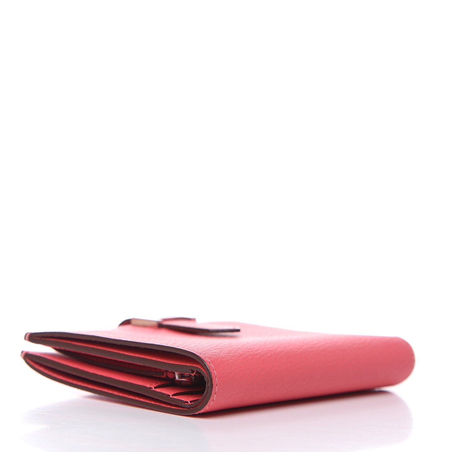 Chevre Mysore Bearn Compact Wallet Rose Lipstick