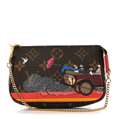 Louis Vuitton Monogram 2015 Christmas Animation Mini Pochette Accessories 1 of 8