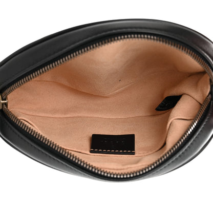 Gucci Calfskin Matelasse GG Marmont Belt Bag 95 38 Black 5 of 10