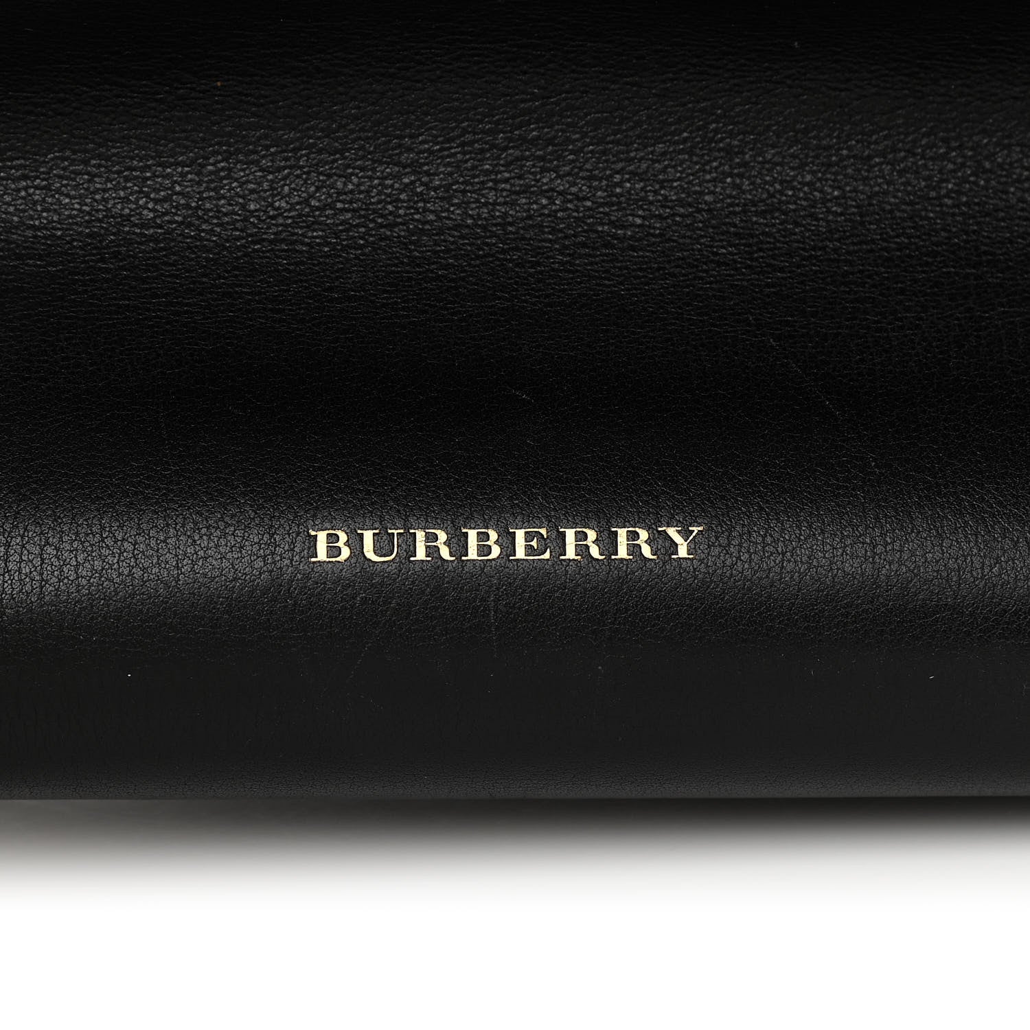 Burberry Calfskin House Check Small Banner Tote Black 7 of 18