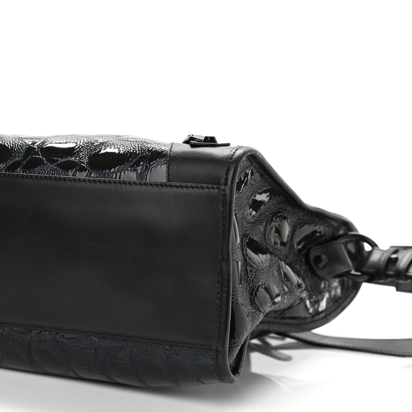 Patent Embossed Classic Hardware City Black