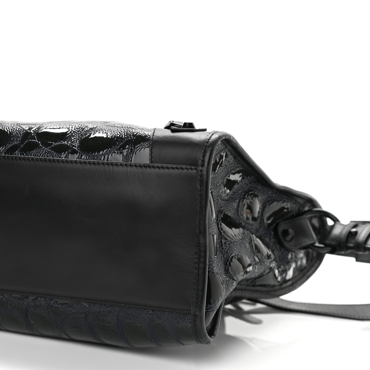 Balenciaga Patent Embossed Classic Hardware City Black 11 of 13