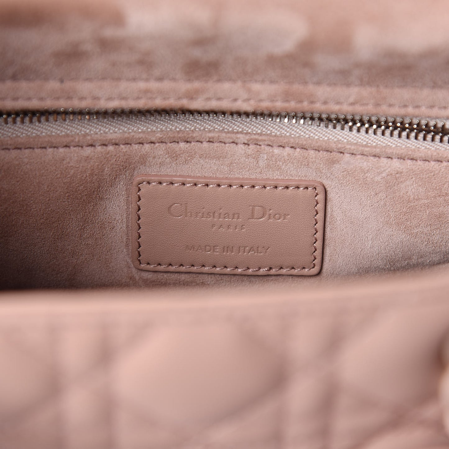 Ultra Matte Calfskin Cannage Medium Lady Dior Beige