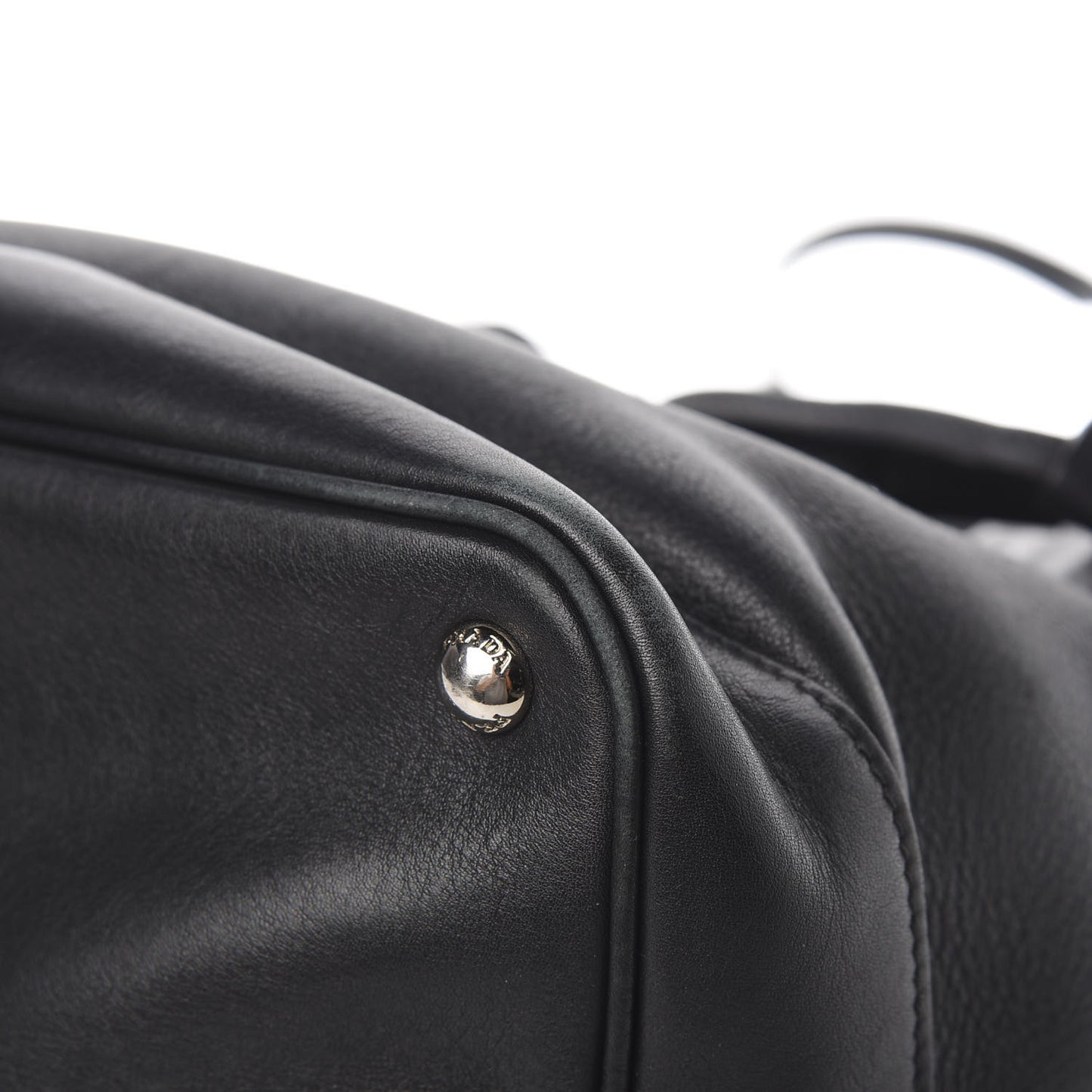 City Calfskin Sport Bucket Bag Black