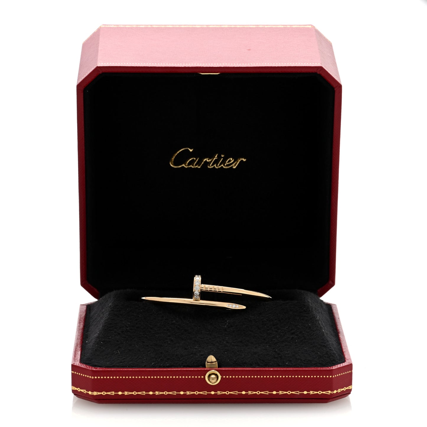18K Yellow Gold Diamond Juste Un Clou Bracelet 16