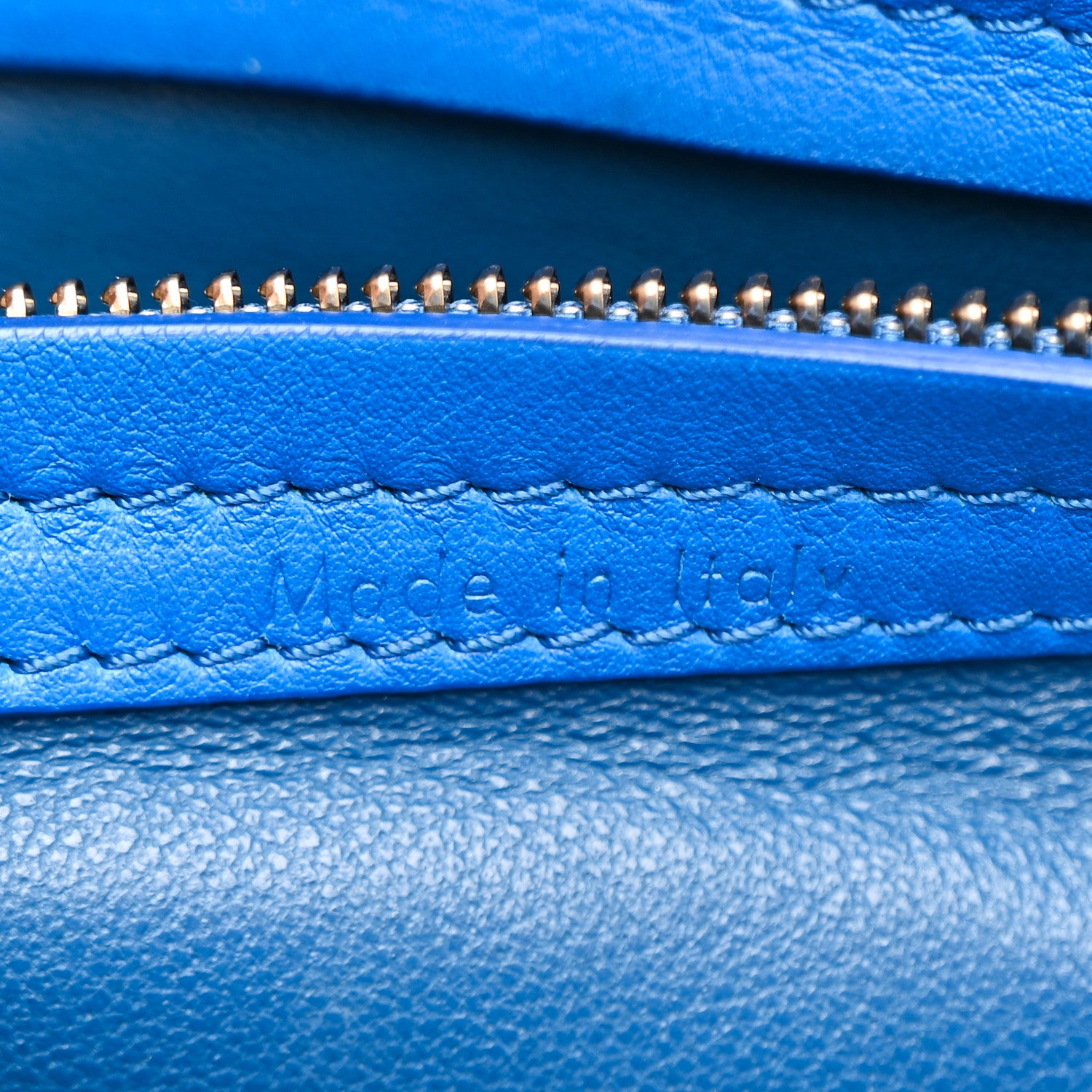 Celine Suede Small Phantom Luggage Blue 7 of 21