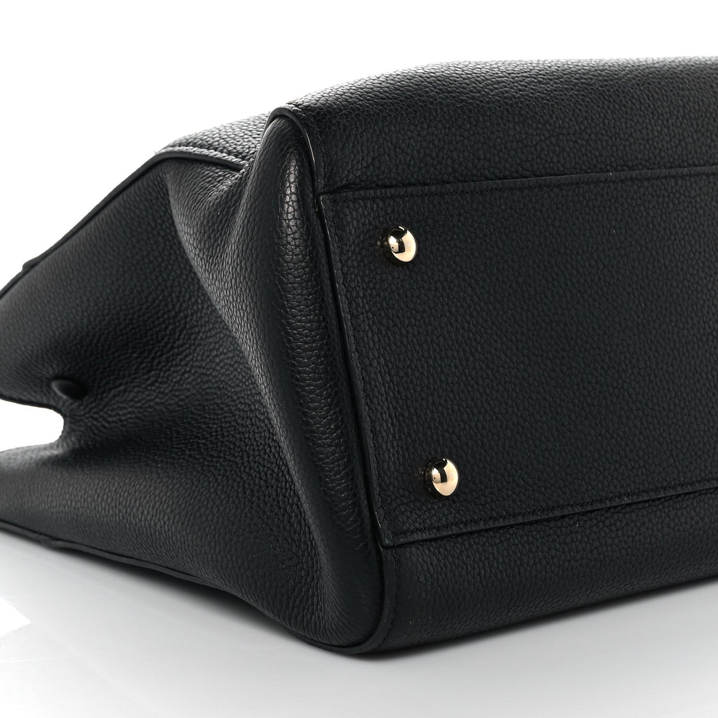 Grained Calfskin Small Neo Executive Shopper Tote Black