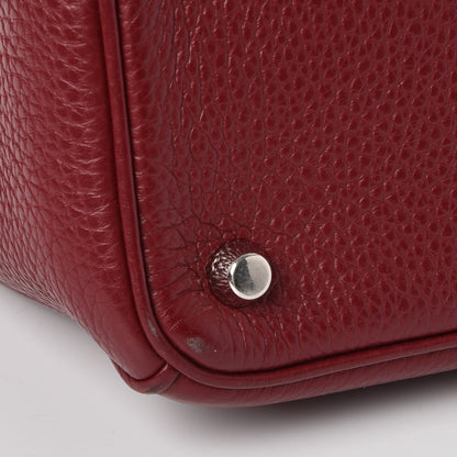 Christian Dior Bullcalf Medium Diorissimo Burgundy 15 of 17