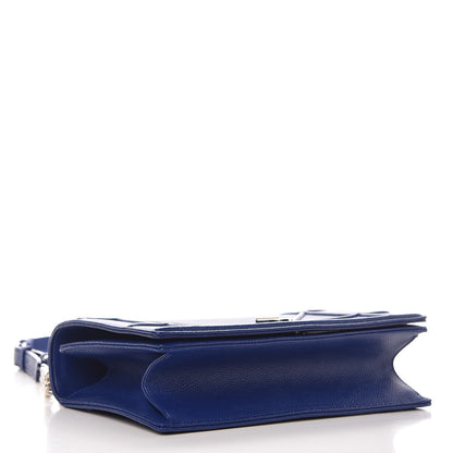 Christian Dior Grained Calfskin Medium Diorama Flap Bag Bleu De Minuit 4 of 8