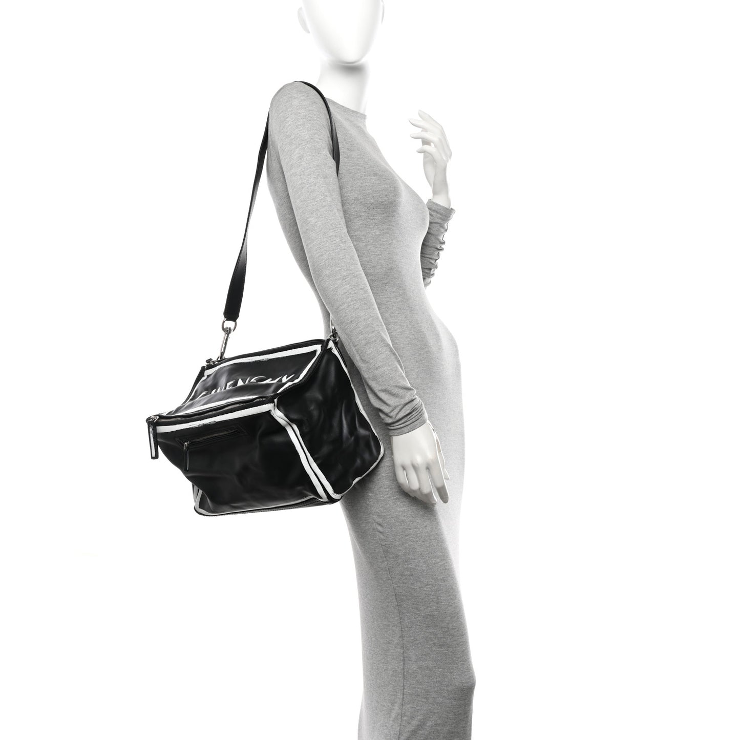 Calfskin Medium Logo Pandora Black
