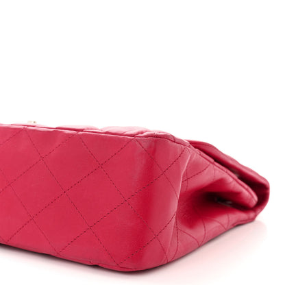 Chanel Lambskin Quilted Jumbo Single Flap Red 10 of 12