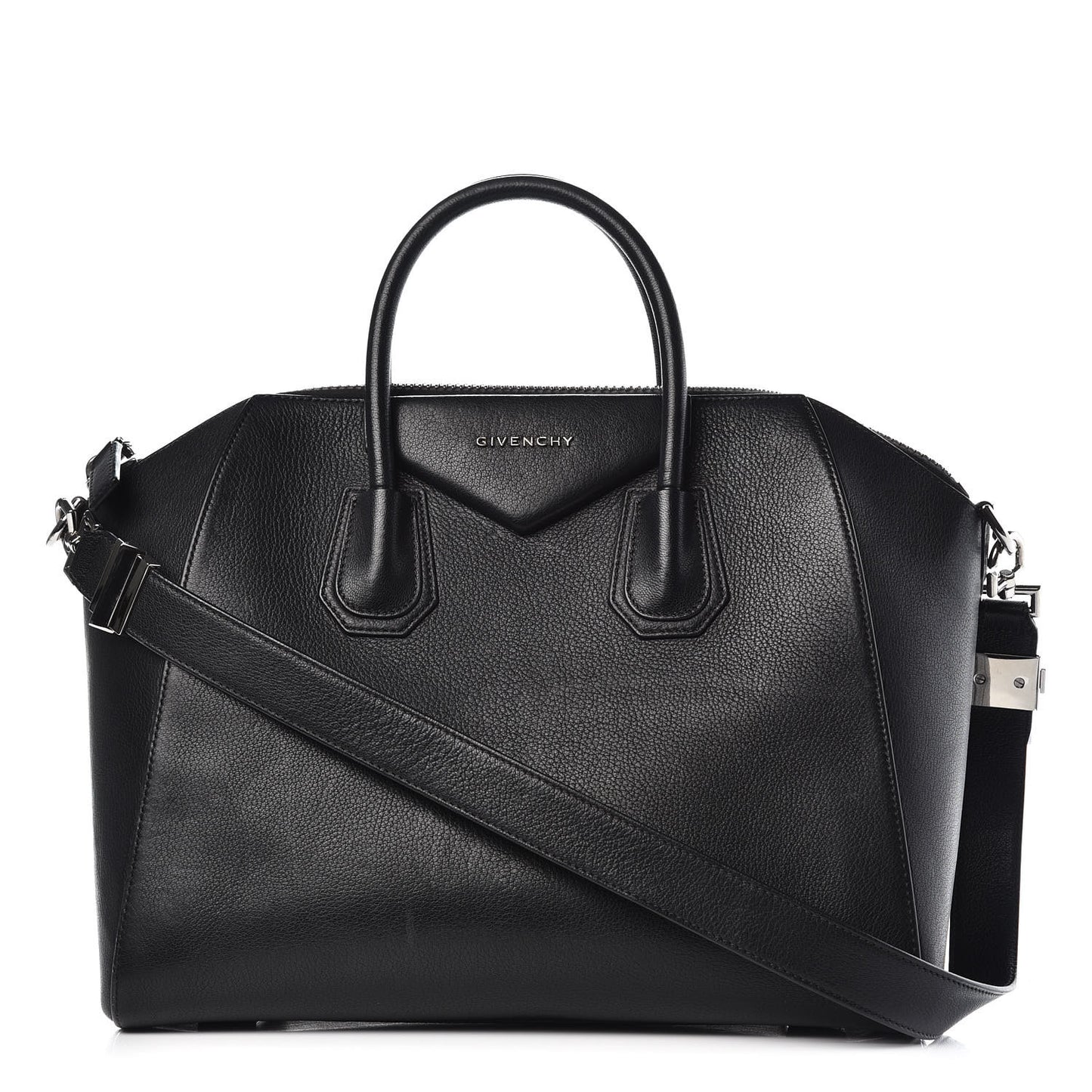 Sugar Goatskin Medium Antigona Black