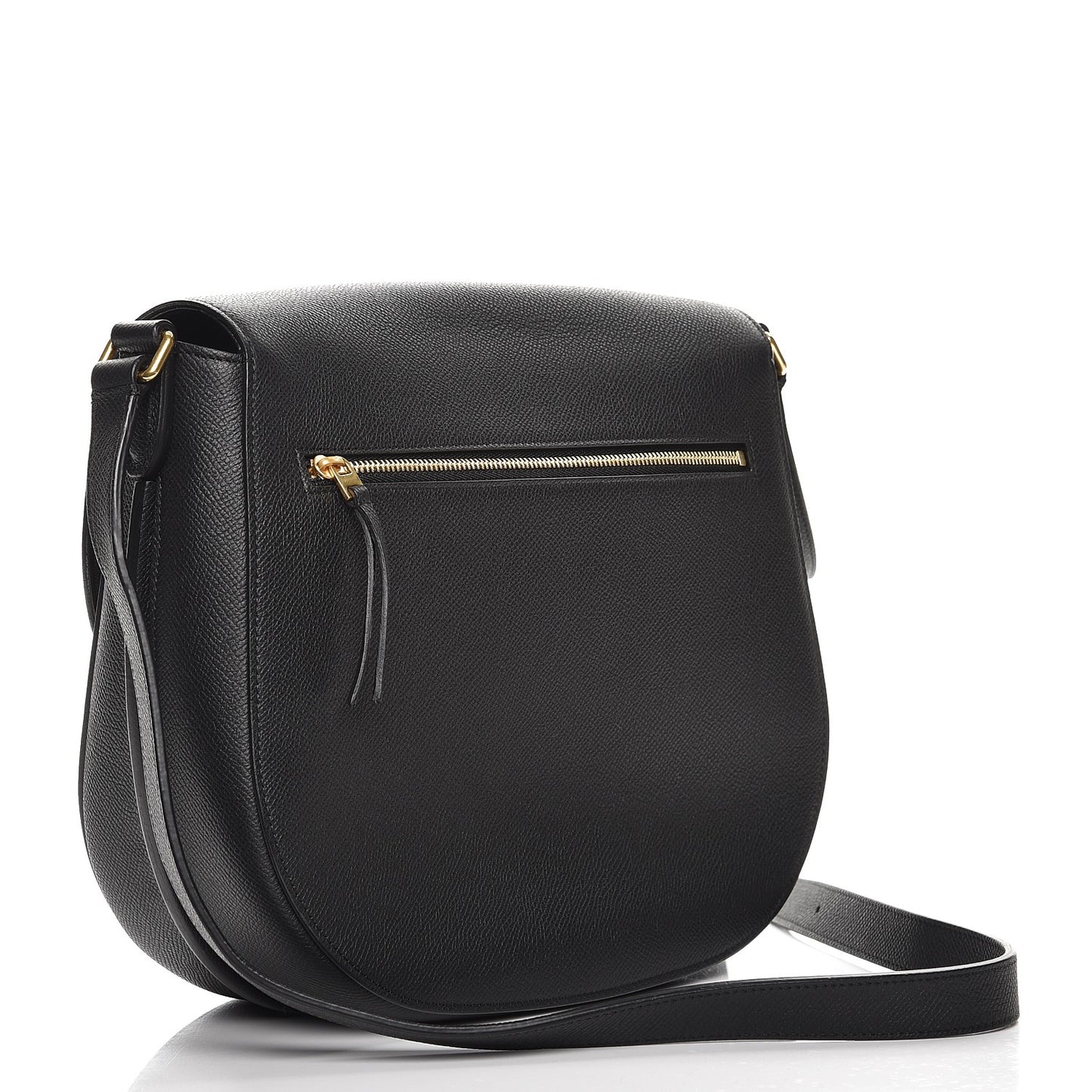 Grained Calfskin Medium Trotteur Black