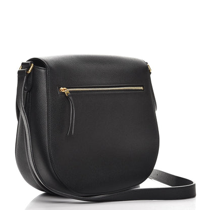 Celine Grained Calfskin Medium Trotteur Black 3 of 6