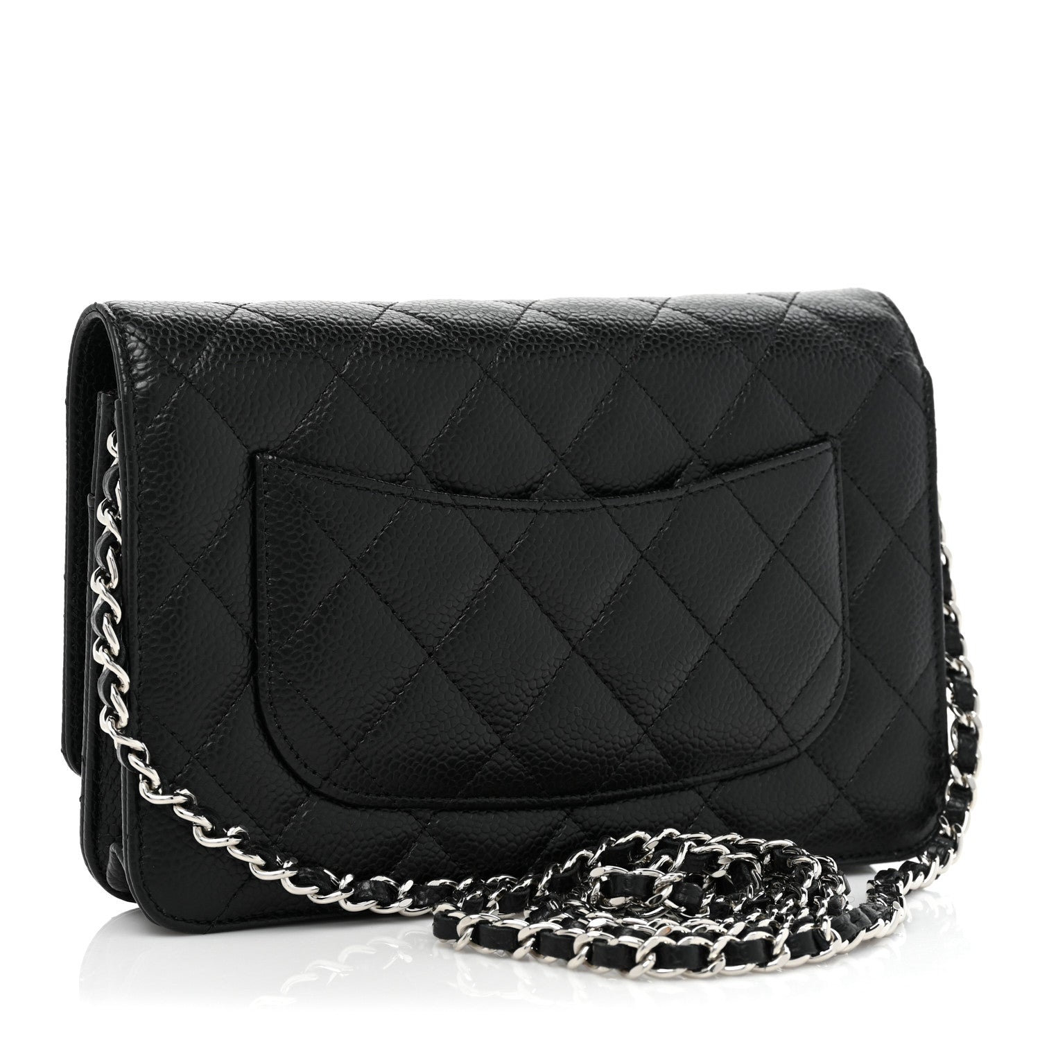 Chanel Caviar Quilted Wallet On Chain WOC Black 3 of 10