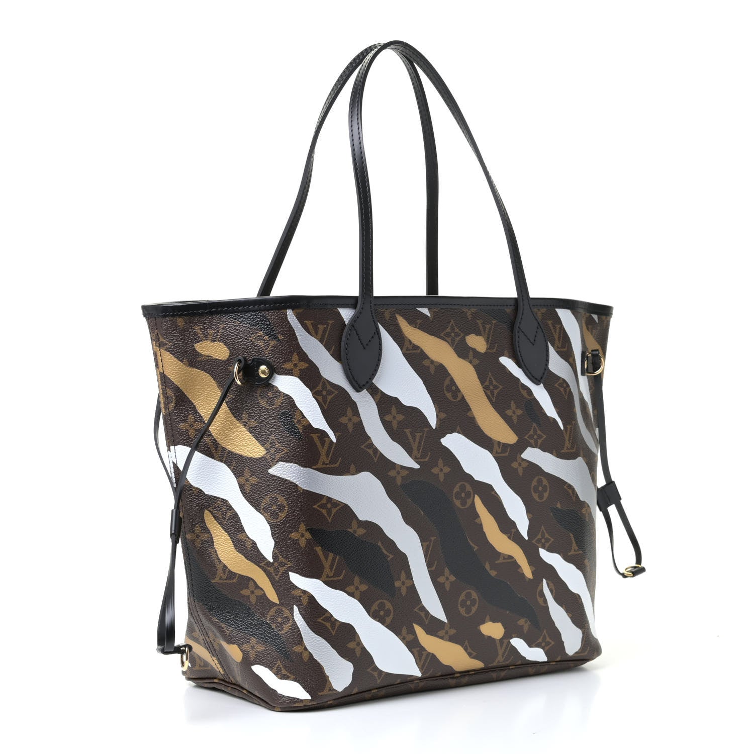 Louis Vuitton X LOL Monogram Neverfull MM Gold Silver 2 of 4