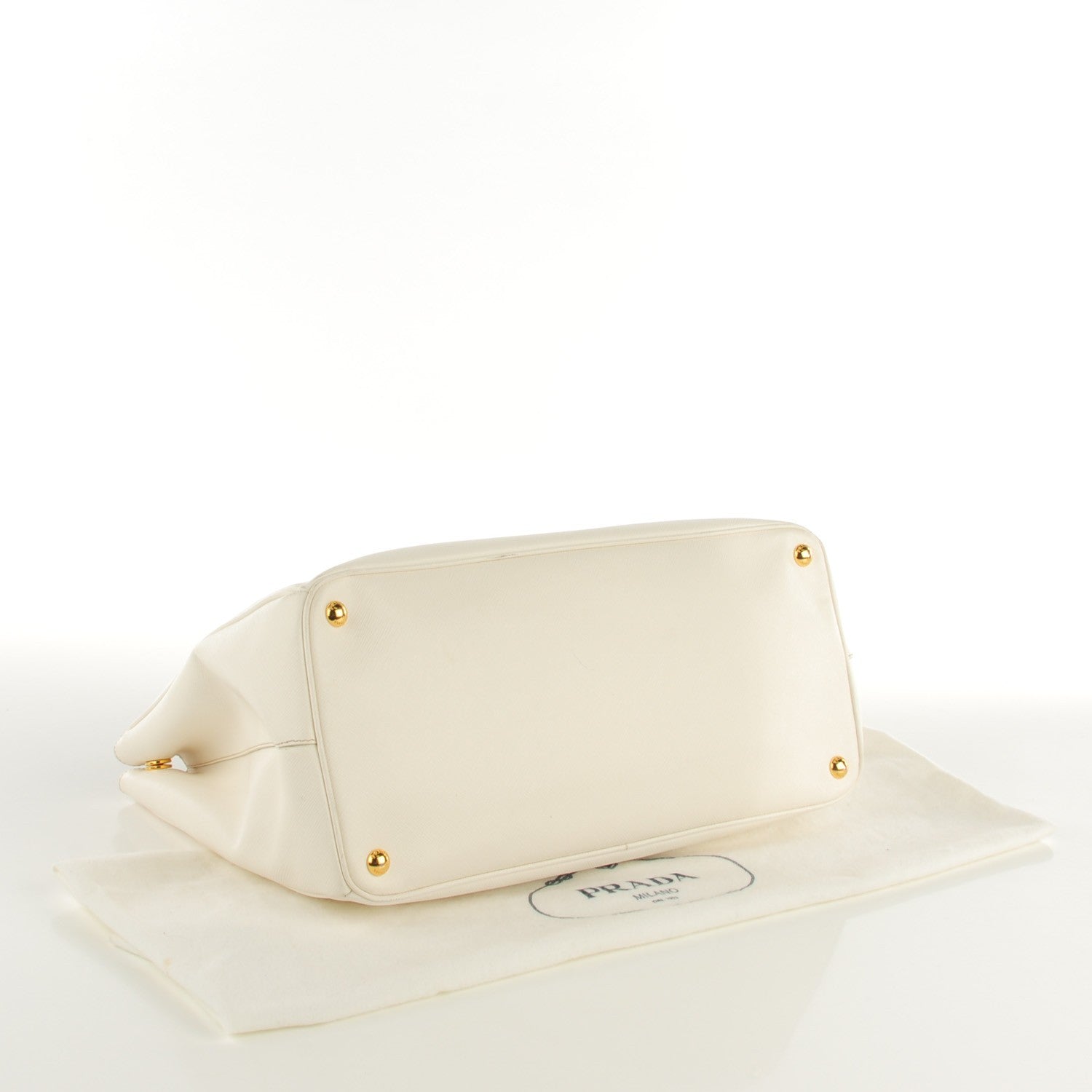Prada Saffiano Lux Large Tote Talco 5 of 10