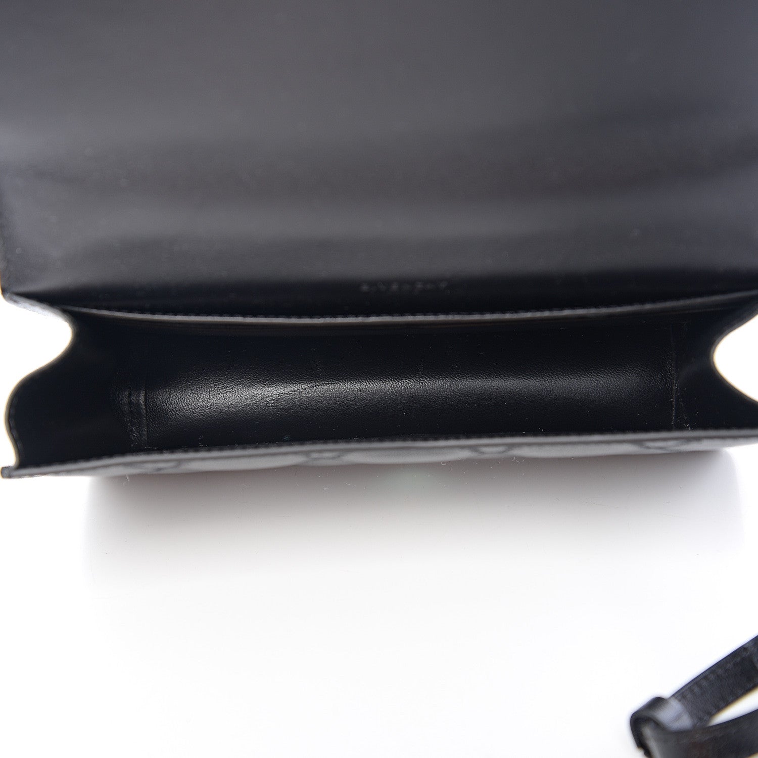 Givenchy Goatskin Quilted GV3 Strap Wallet Black 4 of 8