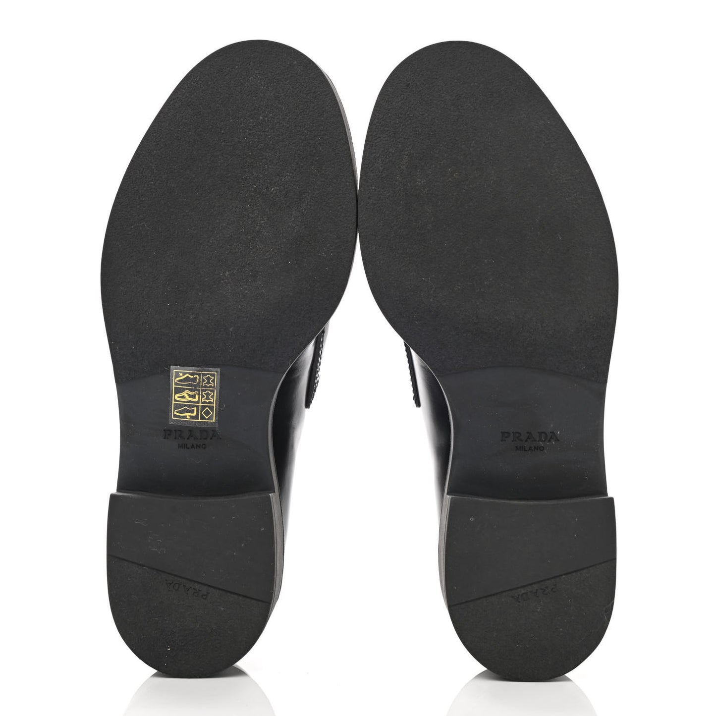 Spazzolato Metal Triangle Logo 50mm Loafers 37 Black