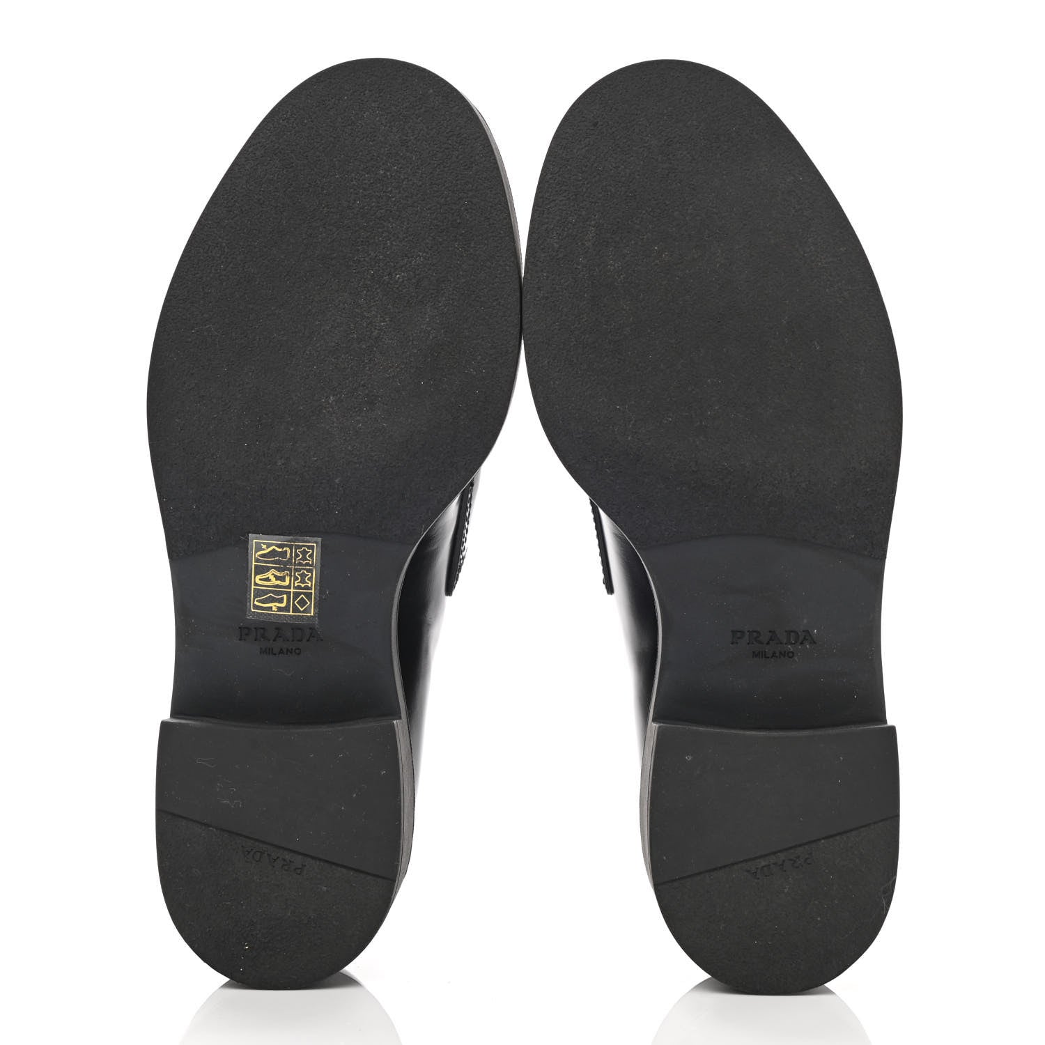 Prada Spazzolato Metal Triangle Logo 50mm Loafers 37 Black 5 of 10