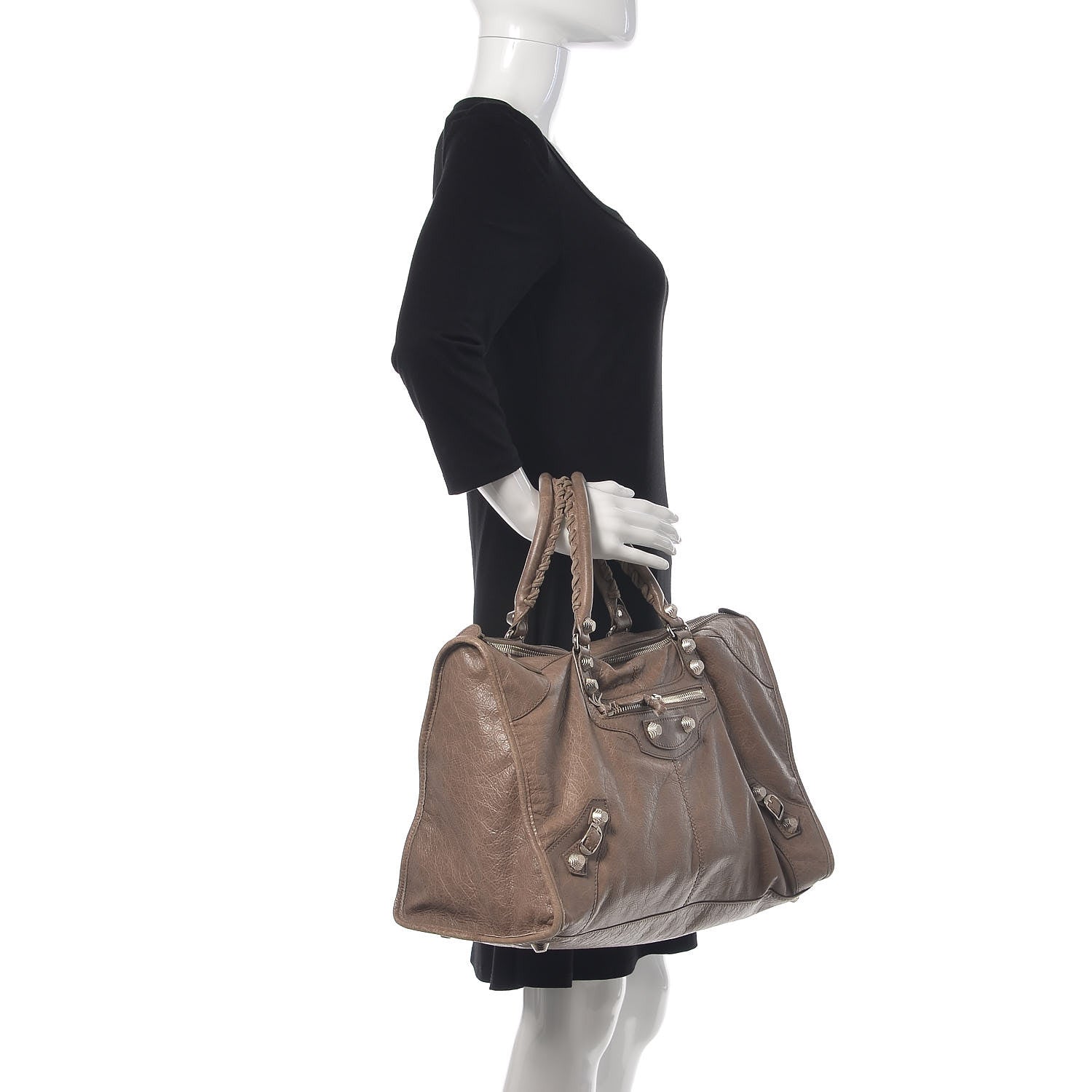 Balenciaga Agneau Giant 12 Silver Hardware Work Gris Poivre 2 of 15