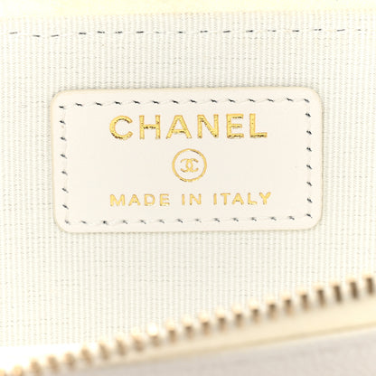 Chanel Caviar Quilted CC Zip Around Card Holder White 7 of 12