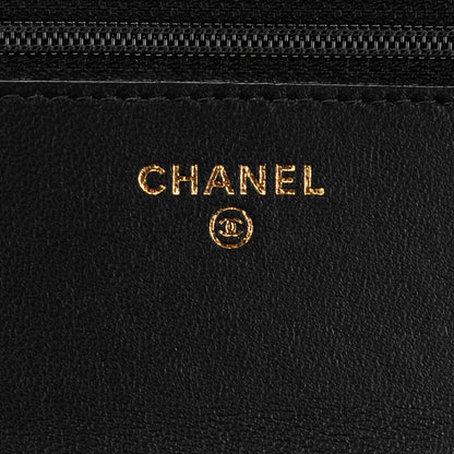 Chanel Lambskin Quilted Trendy CC Wallet On Chain WOC Black 7 of 15