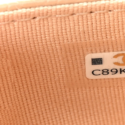 Chanel Caviar Quilted Flap Card Holder Wallet Beige 7 of 7