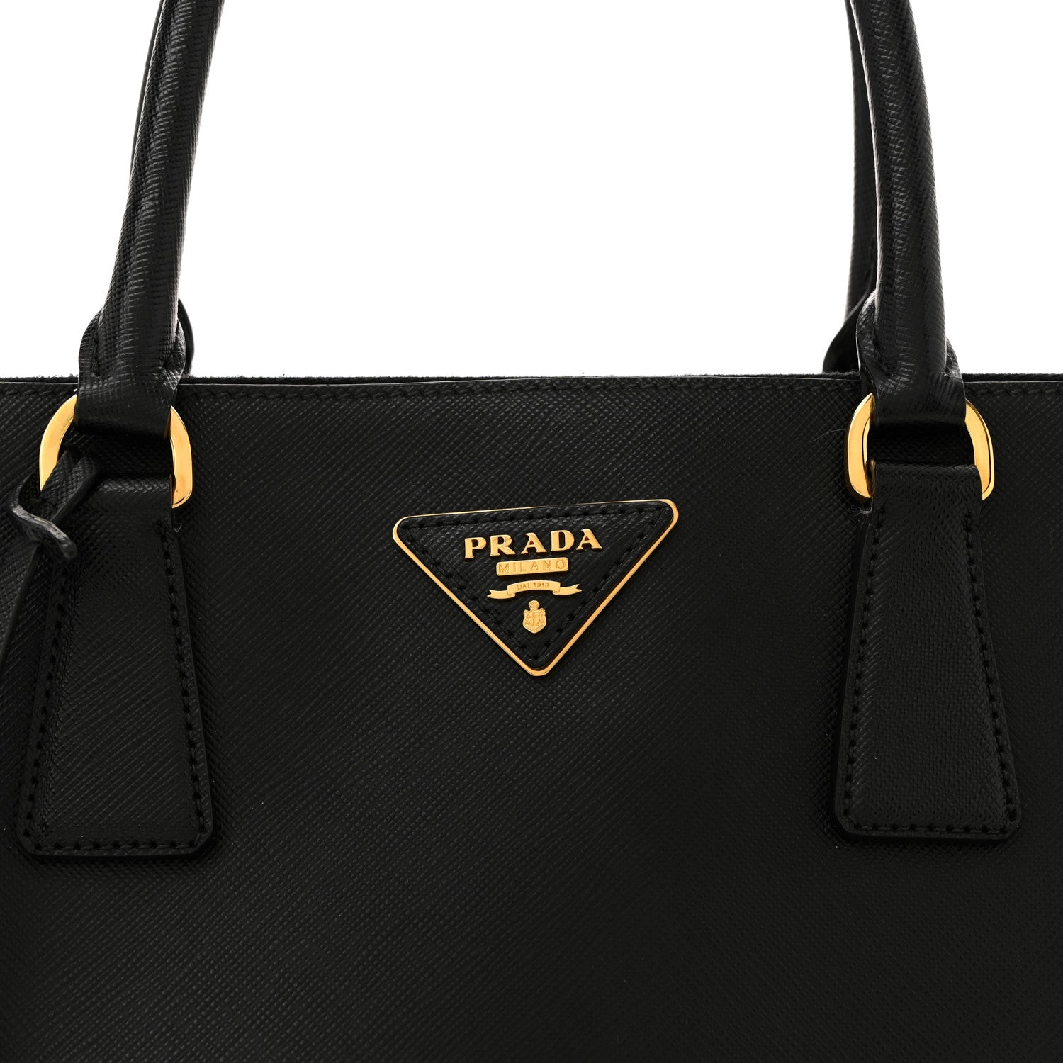 Prada Saffiano Lux Large Galleria Double Zip Tote Black 8 of 13